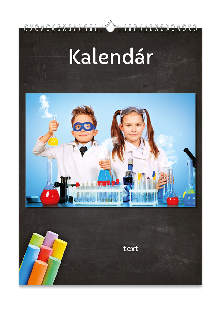 Nástěnný kalendář na výšku - Školské tabule